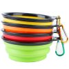 4Pcs Silicone Collapsible Dog Bowls BPA Free Travel Dog Bowl Foldable Cat Dog Food Water Bowl