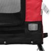 Pet Bike Trailer Red and Black Oxford Fabric and Iron